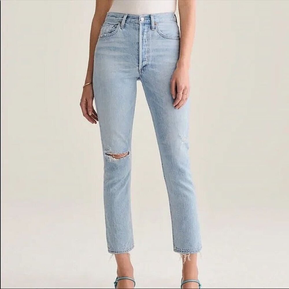 Agolde Riley Straight Jeans - Picture 2 of 10